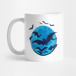 Blue moon bat Mug